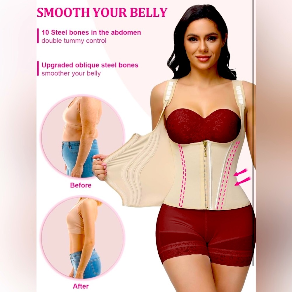 ❌SOLD OUT❌NEW [ShapeShe] Adjustable Body Shapers Girdle & Waist Trainer Womens M - Picture 3 of 16